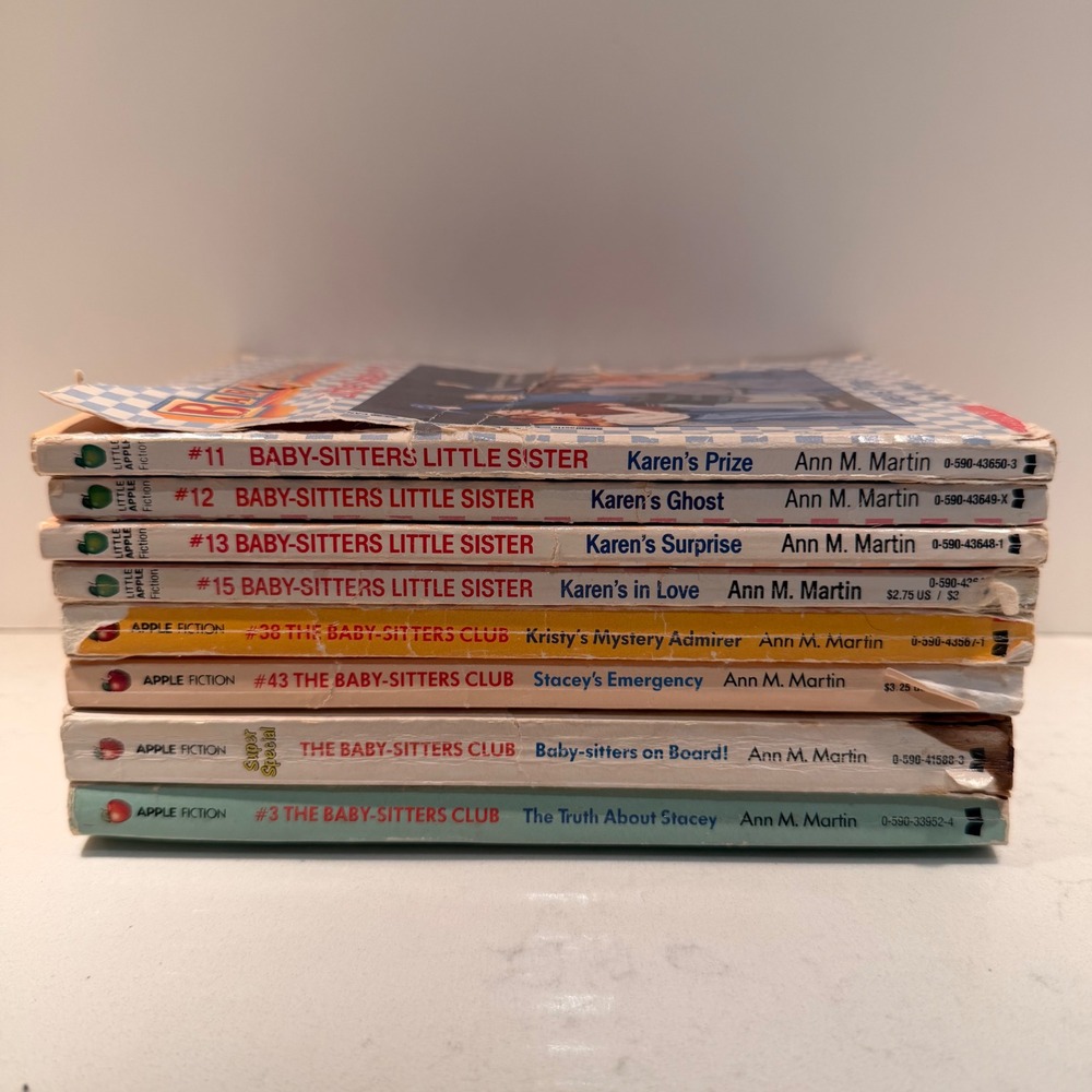 Baby-sitters Little Sister and Baby-sitters Club 8 Chapter Books 1986-1991 Good